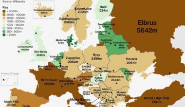 Europe's highest mountains by country... well at least they remembered Malta.