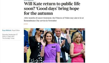 Will Kate return to public life soon? ‘Good days’ bring hope for the autumn