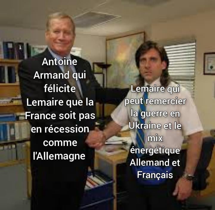 Quoi quand ta plus de gaz tu peux plus avoir d'électricité donc plus faire fonctionner les usines quel Hasard de dingue