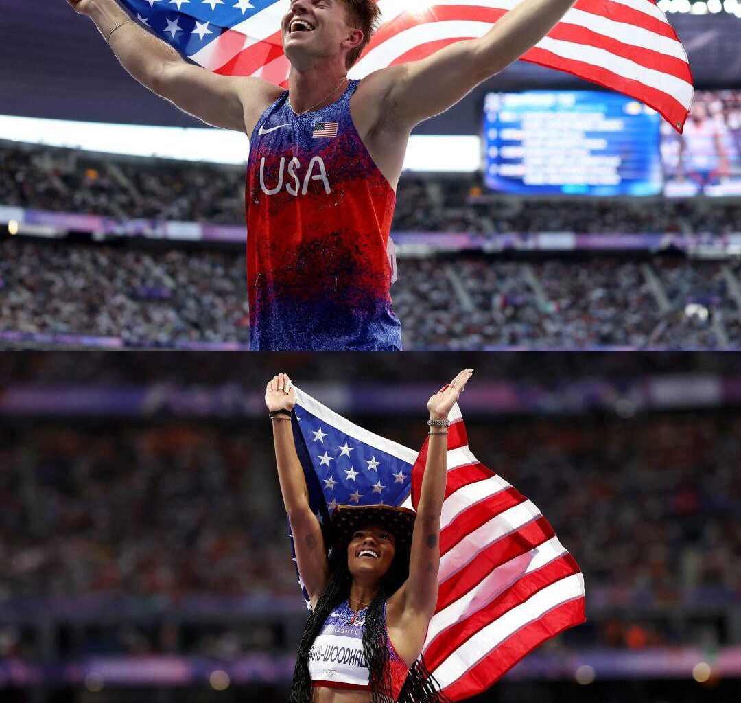 Tara Davis-Woodhall & Hunter Woodhall are both Olympic and Paralympic Gold Medalists !