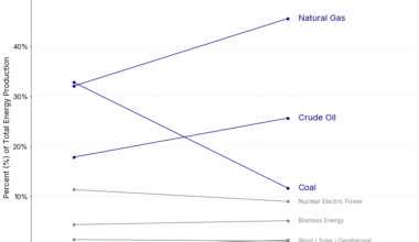 [OC] The Fossil Fuels Shuffle (Energy Sources from 2000 vs. 2020)