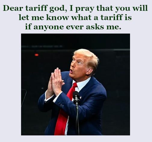 The answer to the question, 'Does Trump pray?'