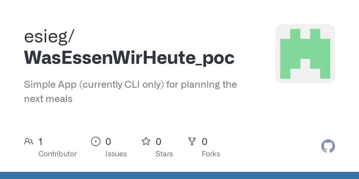 CLI-App "WasEssenWirHeute"