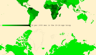 [OC] Mortality Rate for 20-24 Age Group by Sex