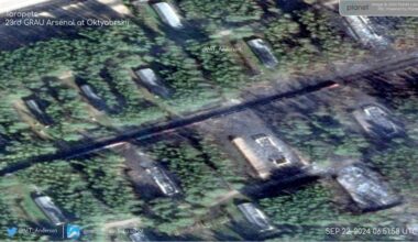 The aftermath of the explosions at the 23rd arsenal of GRAU in Oktyabrsky, Tver region, was captured in satellite images. The destruction of nearly 60 buildings at the depot in the Tver region has been reported.