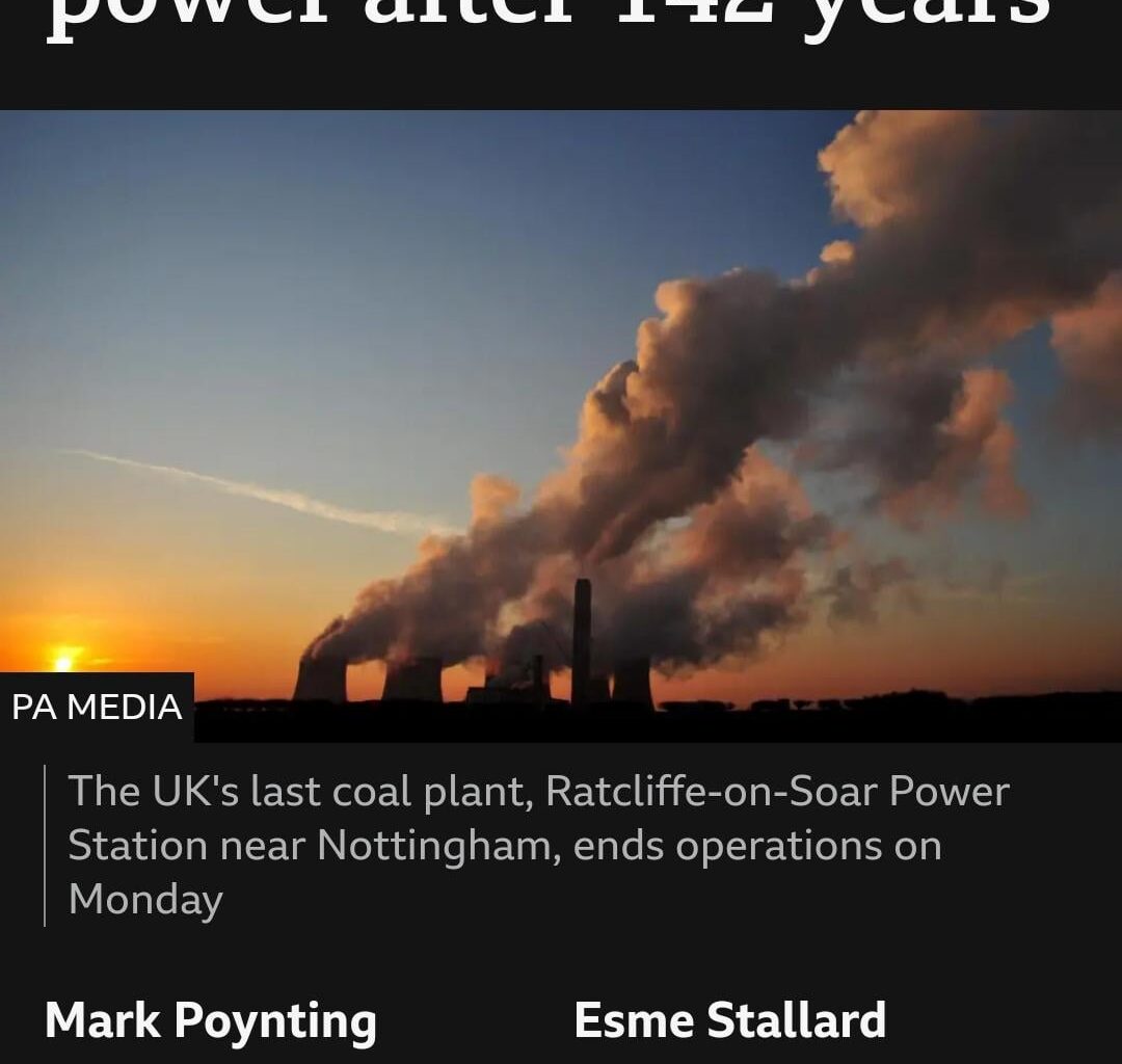 After 142 years, the final coal power station in the UK is closing.