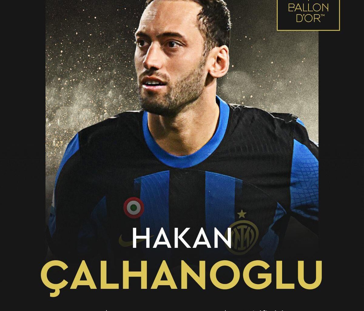 Hakan Çalhanoglu, nominated for the Ballon D‘Or 2024👏👏👏