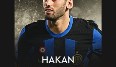 Hakan Çalhanoglu, nominated for the Ballon D‘Or 2024👏👏👏