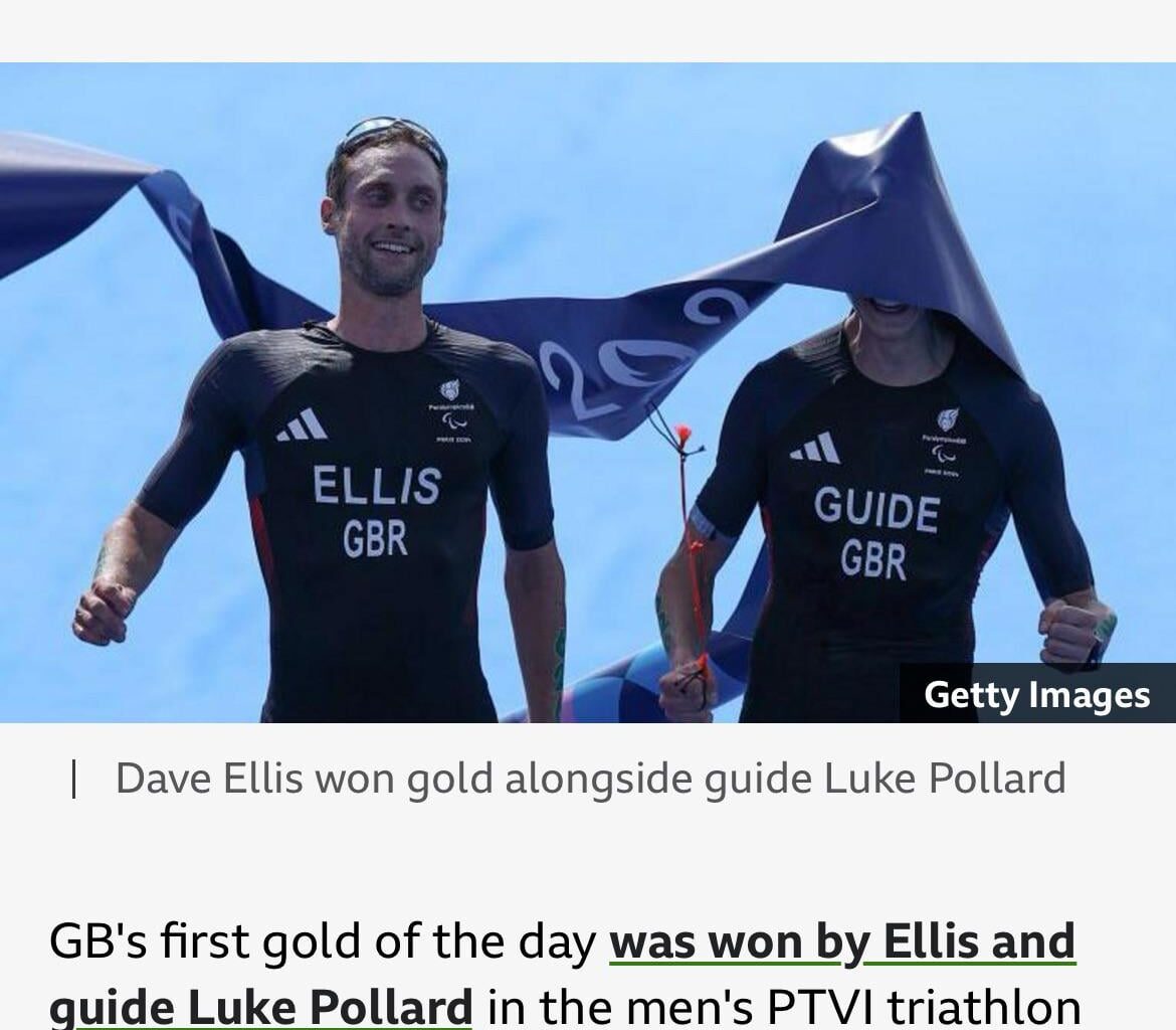 Paralympics Triathlon Gold, but couldn’t the BBC find a better photo?