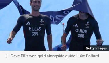 Paralympics Triathlon Gold, but couldn’t the BBC find a better photo?