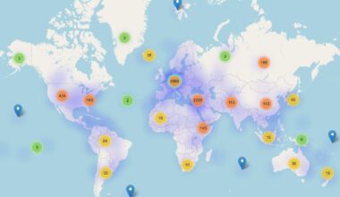 [OC] Locations mentioned in German Tagesschau 8pm news - last 365 days