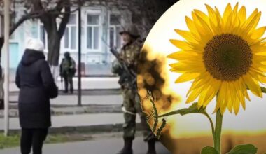 What happened to the woman from Genichesk, who advised the occupiers to put sunflower seeds in their pockets