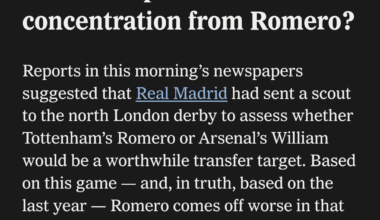 Romero is a terrible defender!