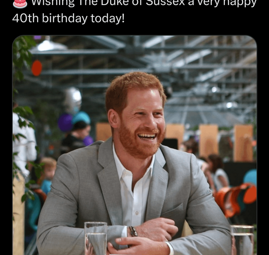 The Royal Family social media accounts wished Prince Harry a Happy Birthday!