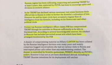 Just to remind, a revisit to the Steele Dossier