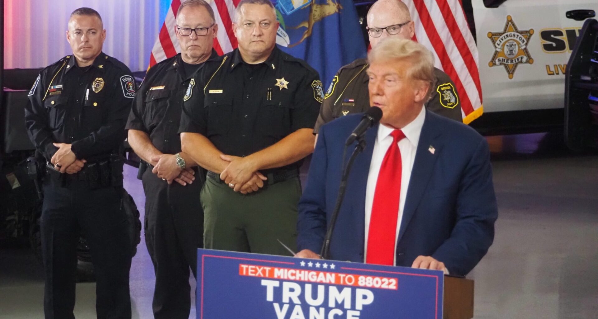 Complaints pile up against Trump visit last month to Livingston County, Michigan Sheriff’s Office