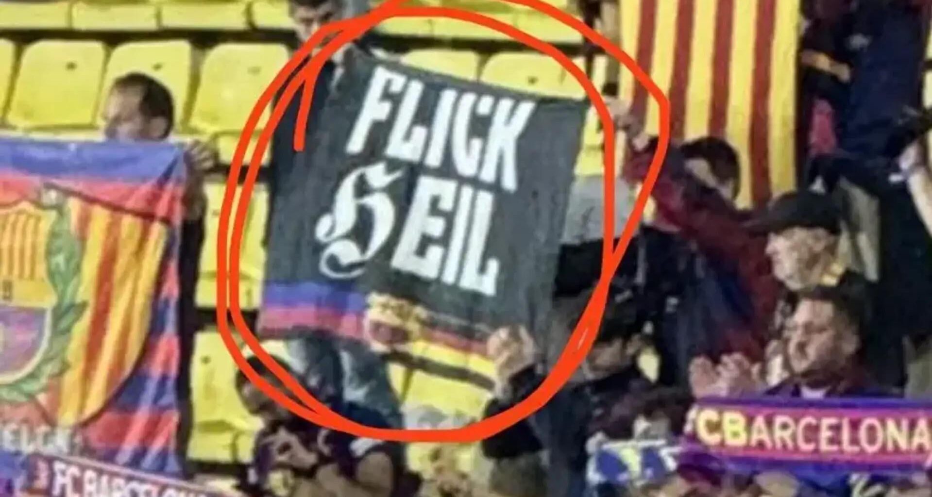 A disgusting banner at the game vs Monaco