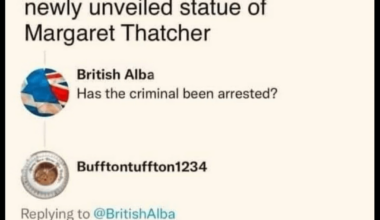 Barry, why Margaret Thatcher?