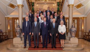 The Grand Duke of Luxembourg meets with officials from the European Court of Justice and the European Court of Human Rights