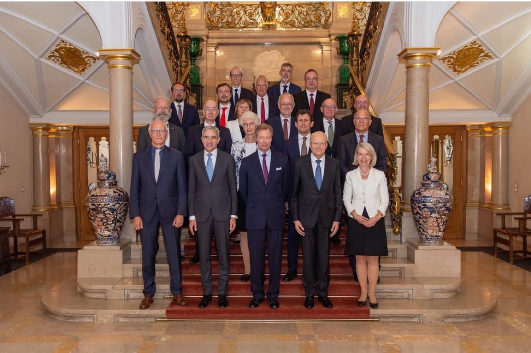 The Grand Duke of Luxembourg meets with officials from the European Court of Justice and the European Court of Human Rights