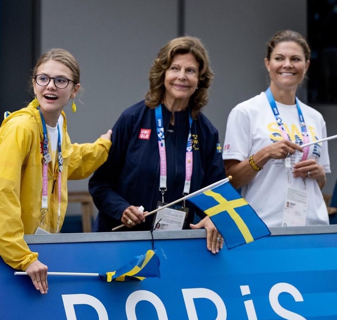 Queen Silvia, Crown Princess Victoria and Princess Estelle at the Paralympics