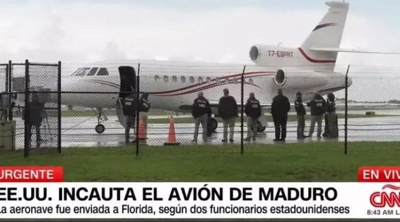 Aereo registrato a San Marino sequestrato dagli Usa a Maduro