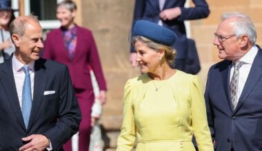 The Duke and Duchess of Edinburgh have attended the royal family’s annual garden party at Hillsborough Castle