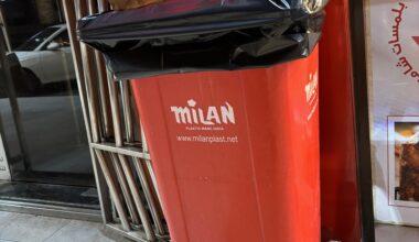 Saw this random AC Milan trash can in Jordan. I love it here.