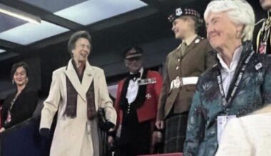 Princess Anne's reaction to spotting Lady Louise Windsor at the Royal Edinburgh Military Tattoo