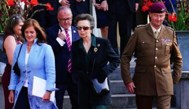 Princess Anne and Timothy Lawrence attended a reception commemorating the 80th anniversary of the Battle of Arnhem