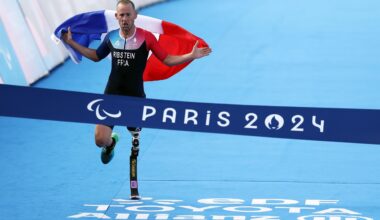 Jules Ribstein was unable to participate in the Tokyo Games in 2021, as his disability category was not included in the program at the time. Today he won gold in triathlon!