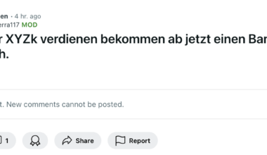 Auf r/finanzen muss man ab sofort seinen Wohlstand leugnen