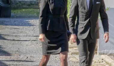 Princess Madeline and Prince Carl Philip at the funeral of Queen Silvia’s sister in law Charlotte