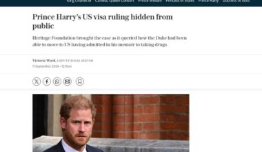 Prince Harry’s US visa ruling hidden from public