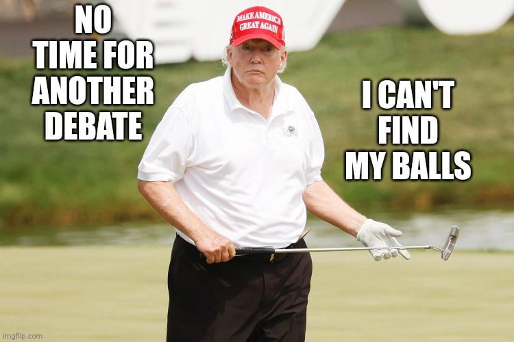 Trump excuse worse than his golf swing