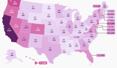 EV registrations by state, adjusted for population [OC]