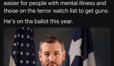 Ted Cruz has taken $600K+ in contributions from the gun lobby. He voted against the Safer Communities Act, repeatedly voted against expanded background checks, & voted to make it easier for people with mental illness and those on the terror watch list to get guns.  He's on the ballot this year.