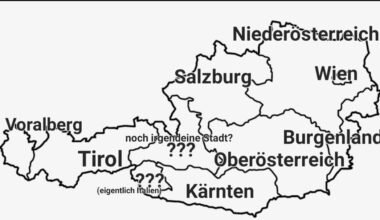 Ich (Piefke) habe versucht die österreichischen Bundesländer aus dem Gedächtnis zu beschriften. Wie war ich?