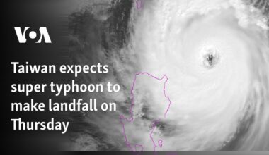 Taiwan expects super typhoon to make landfall on Thursday