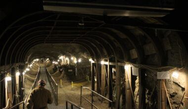 Permafrost Tunnel north of Fairbanks, Alaska