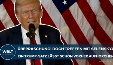 UKRAINE-KRIEG: Überraschung! Treffen mit Selenskyj! Ein Satz von Trump lässt schon vorher aufhorchen