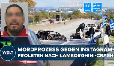 A66: ILLEGALES AUTORENNEN - Lamborghini-Crash: Mordprozess nach tödlicher Raserei bei Frankfurt