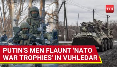 Russia Army Seizes NATO Weapons, Military Vehicles In Vuhledar After Ukrainian Troops Flee Town