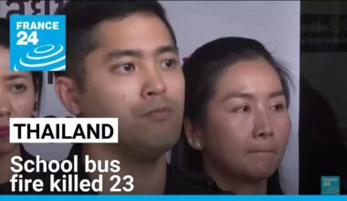 Thai police seek negligence charges for a school bus fire that killed 23 • FRANCE 24 English