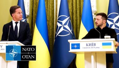 NATO Secretary General with the President of Ukraine 🇺🇦 Volodymyr Zelenskyy, in Kyiv, 03 OCT 2024