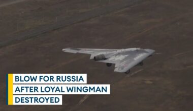 One of only three Russian loyal wingman stealth drones shot down over Ukraine