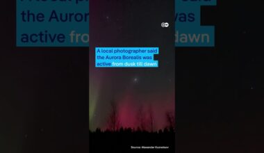 Northern lights make brilliant show over northern latitudes | DW News