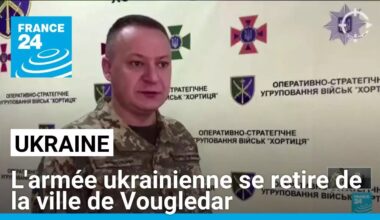 L'armée ukrainienne se retire de la ville de Vougledar dans l'est de l'Ukraine • FRANCE 24