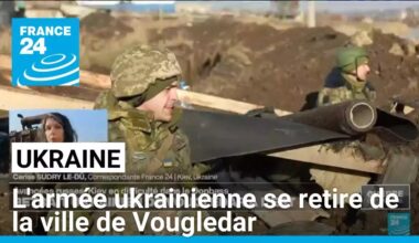 L'armée ukrainienne se retire de la ville de Vougledar dans l'est de l'Ukraine • FRANCE 24