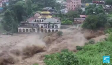 Nepal en emergencia por lluvias torrenciales que provocaron inundaciones y deslizamientos